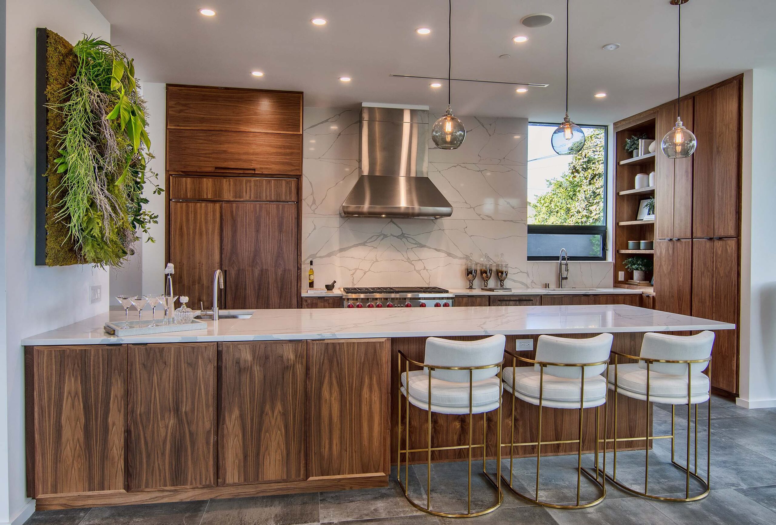 Elegant kitchen in modern California home