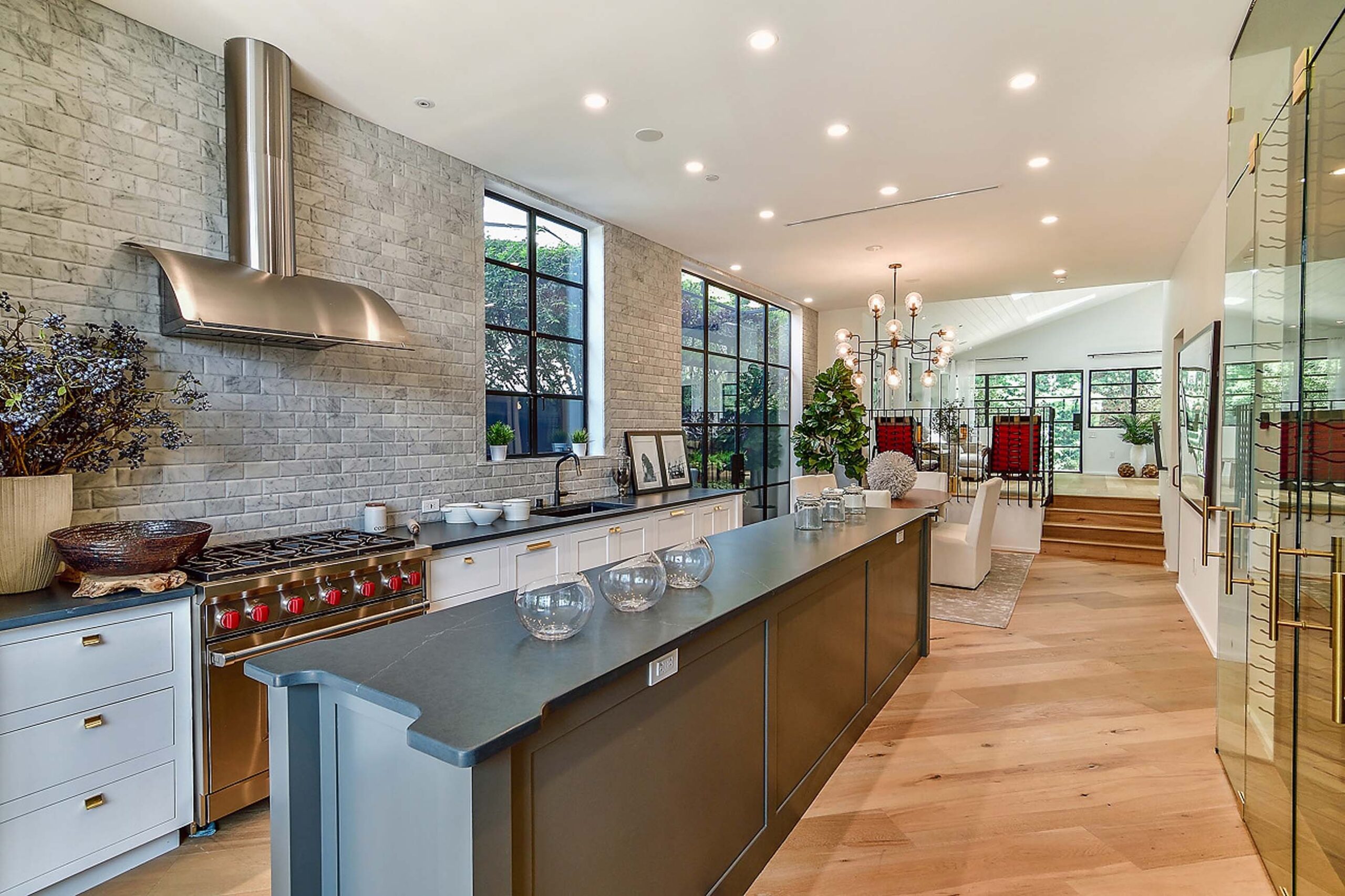 Exquisite kitchen in custom beach house