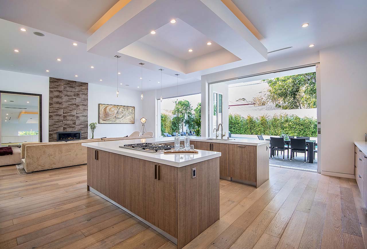 Accessible modern kitchen in modern California home