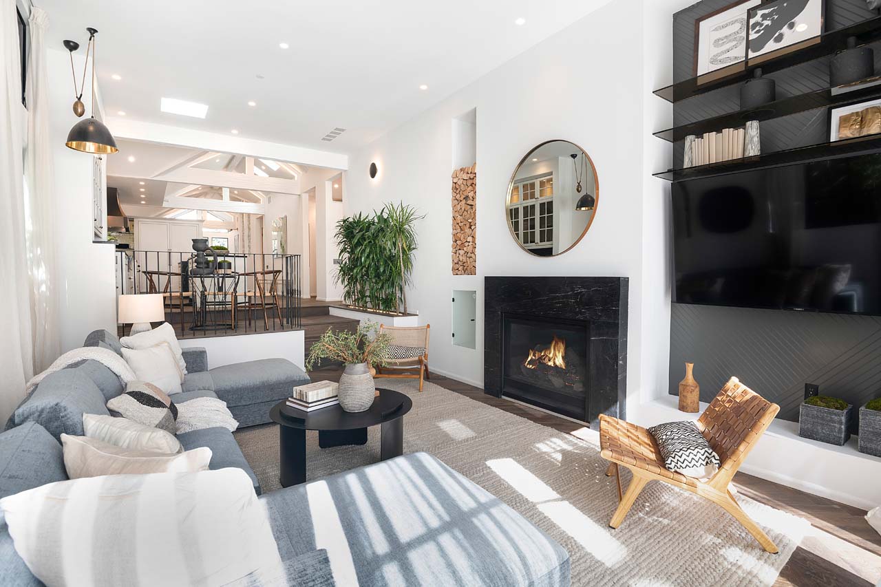 Stunning living room in modern California home